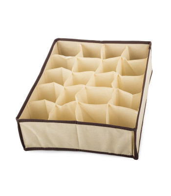 Auduma kaste ar 20 nodalījumiem 36 x 28 x 10 cm