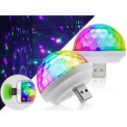 Mini USB LED diskotēkas lampiņa, kas reaģē uz mūzikas ritmu K868