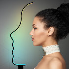 Moderna RGB LED stāvlampa - stāvlampas sejas siluets N1744/22