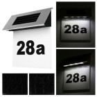 Mājas numurs ar LED apgaismojumu SOLAR HOUSE