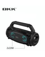 Portatīvais uzlādējamais Bluetooth skaļrunis ar mikrofonu BKK B99