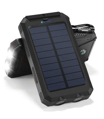 Portatīvais lādētājs - Power Bank ar saules uzlādi 40000mAh