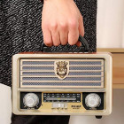 Pārnēsājamais retro radio Meier M-113BT ar FM/AM/SW uztvērējiem, Bluetooth un USB