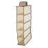 Pakarināma auduma plaukts ar 5 nodalījumiem 30 x 15 x 70 cm