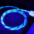 Magnētiskā USB uzlādes vads 3in1 ar LED apgaismojumu