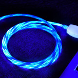 Magnētiskā USB uzlādes vads 3in1 ar LED apgaismojumu
