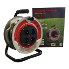 Pagarinātājs ar spoli 25m, 3Gx2.5mm², 2950W BOXER BX-751