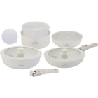 Akmens masveida 11 daļu katlu un pannas komplekts ar noņemamu rokturi, ZILNER ZL-8571