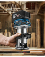 Akumulatora rokas frēze - frēzēšanas mašīna ar piederumiem 18V Boxer BX-216