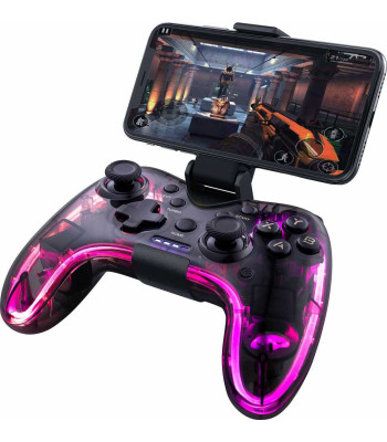 Bezvadu tālruņa spēļu kontrolieris 2in1 priekš Android un iOS, kā arī Windows, PS3, PS4, IPEGA ar RGB apgaismojumu PG-9228