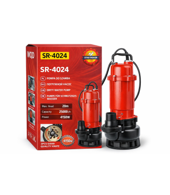 Drenāžas - fekāliju ūdens sūknis ar smalcinātāju 4150W STAR ROXER SR-4024