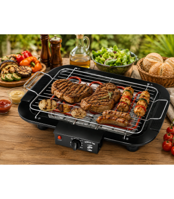 Elektriskais BBQ grils ar termostatu, 2000 W, 4766