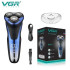 VGR V-306 uzlādējamā bārdas skuveklis ar viedo LED ekrānu