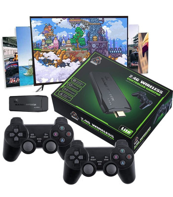 Klasiskā - Retro pārnēsājamā spēļu konsole ar 4K izšķirtspēju un diviem bezvadu kontrolieriem