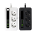 Pagarinātājs 2m ar 3 ligzdām, 2 USB un 3 Type-C savienojumiem BKL-04EU