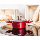 Puods ar vāku no marmora pārklājuma, 1.2l ZILNER, Red Cherry