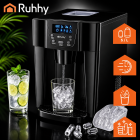 Ledusskapja ledus automāts ar LCD vadības paneli, 3 l, RUHHY 27306, melns