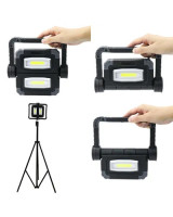 Salokāma LED darba lampa 2x10W ar statīvu FM172/21