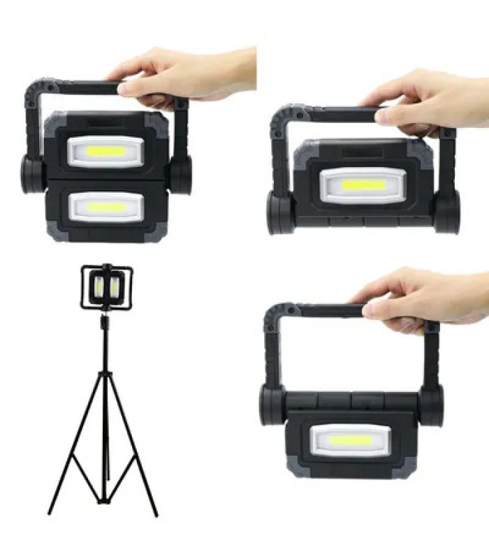 Salokāma LED darba lampa 2x10W ar statīvu FM172/21