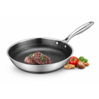 Trīs slāņu tērauda panna ar pretpiedeguma pārklājumu 24 cm, ZILNER ZL-7133