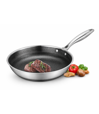 Trīs slāņu tērauda panna ar pretpiedeguma pārklājumu 24 cm, ZILNER ZL-7133