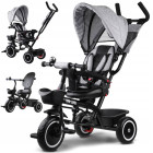 3in1 bērnu trīsritenis - ratiņi ar nojumi, TINY BIKE SP0650, pelēks
