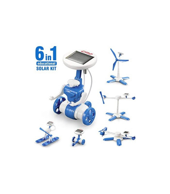 6in1 saules komplekts – robots konstruktors B8B - zils