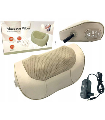 3D Shiatsu elektriskā masāžas spilvens ķermenim, kaklam un mugurai