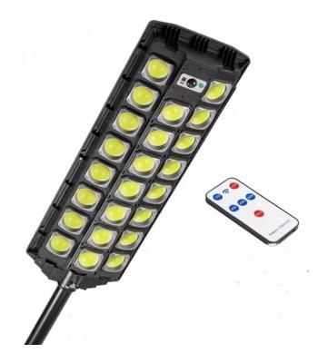 LED COB ielas apgaismes lukturis ar saules paneli un vadības pulti W7100B-8