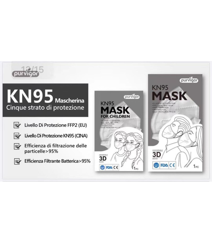 Respiratori FFP2 ar 95% aizsardzību