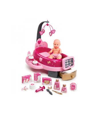 Bērnu elektronisko leļļu aprūpes komplekts ar piederumiem | Baby Nurse | Smoby 220317
