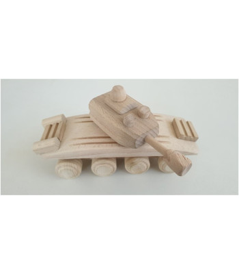 Koka rotaļu tanks