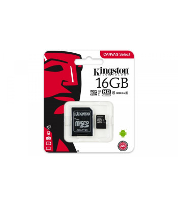 Atmiņas karte Kingston micro SD 16GB Class 10 U1