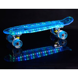 LED apgaismojuma mazā skrituļdēlis Penny board