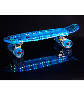 LED apgaismojuma mazā skrituļdēlis Penny board
