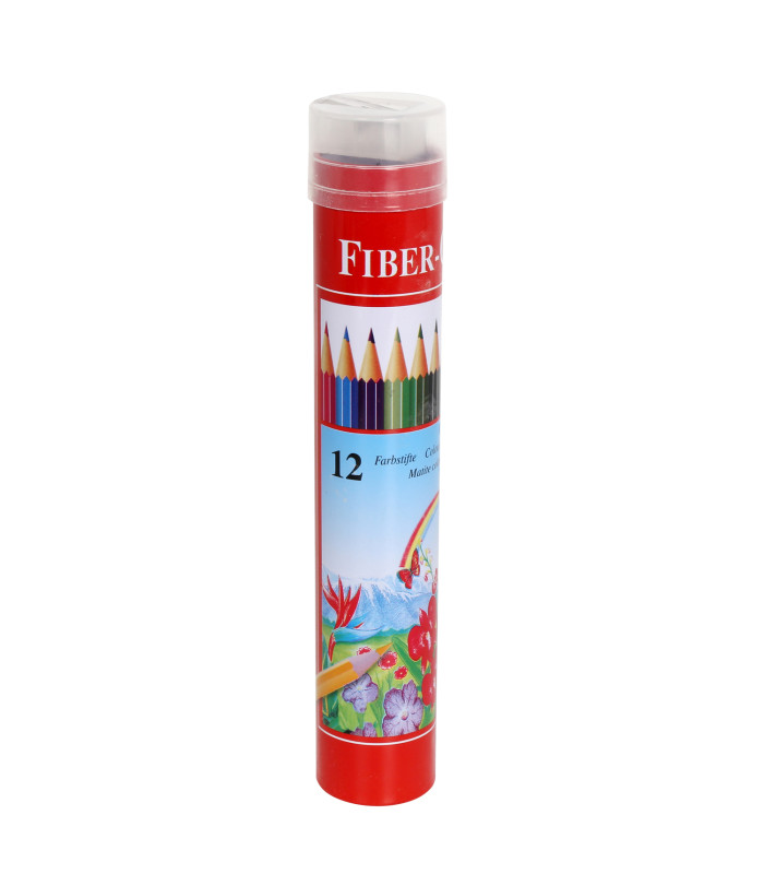 Krāsainie zīmuļi Fiber-Colour, 12 krāsas