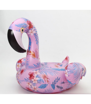 Piepūšamais FLAMINGO ar ziediem XXL