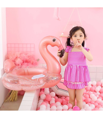 Uzpūšamais peldēšanas riņķis Flamingo