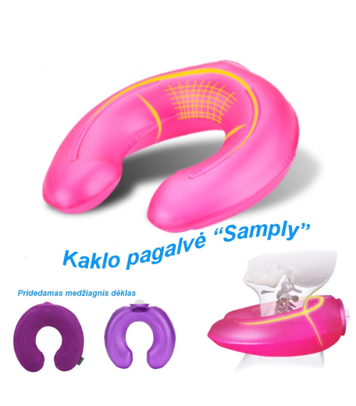 Kakla spilvens ar ūdeni "Samply"