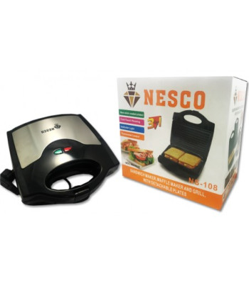 Sendviču, vafeļu, grila panniņa 3in1 NESCO