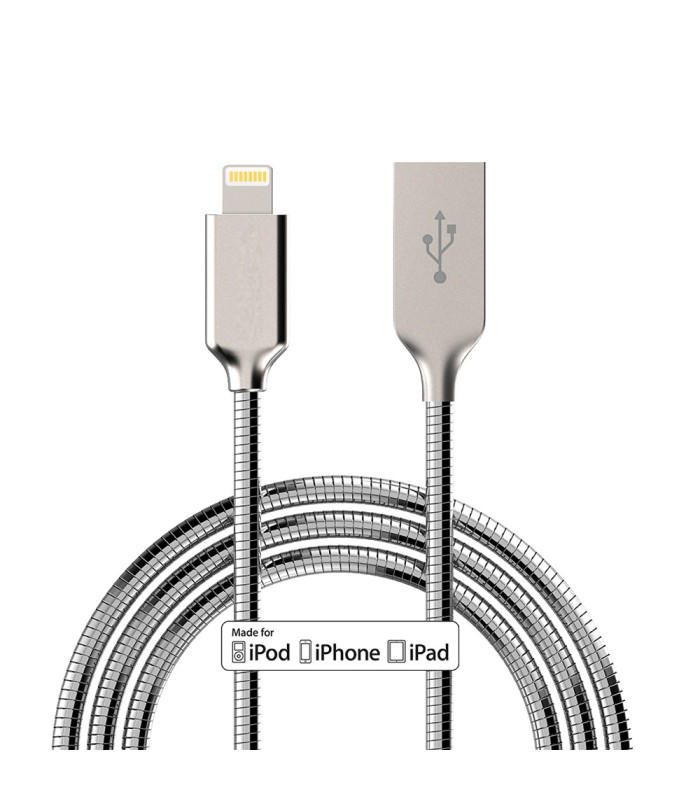 Ātrs uzlādes USB 2.0 kabelis 1m, Lightning savienotājs | iPhone