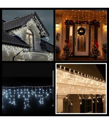 Ziemassvētku āra LED virtenes lāstekas 500LED - 23m STANDART PLUS kvalitāte