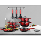 Katlu komplekts 15 daļās ar marmora pārklājumu Ombre ZILNER ZL-8520