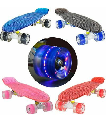 Bērnu skrituļdēlis Fishboard ar LED gaismu riteņiem