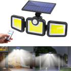 LED saules enerģijas āra sienas gaismeklis ar sensoru FL-1725B