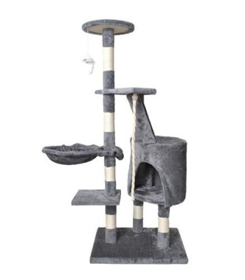 Kaķu skrāpis 118 cm, pelēks
