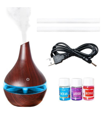 Aroma difuzors - mitrinātājs 300ml USB - D