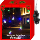 Gaismas aizkars zvaigznes 108 LED daudzkrāsu