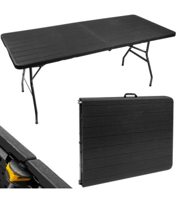 Salokāms dārza galds koferī 180 cm