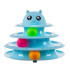 Kaķu rotaļlieta - tornis ar bumbiņām